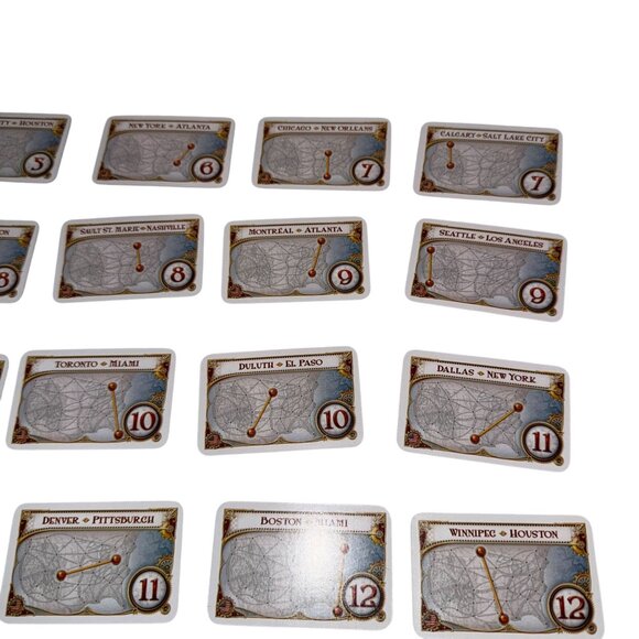 Days of Wonder Ticket to Ride Set of 30 Destination Cards Replacement Parts - Picture 3 of 10